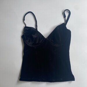 Velvet Corset Top